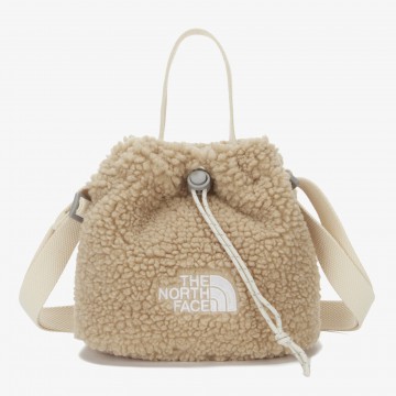 THE NORTH FACE - KIDS FLEECE BUCKET BAG (BEIGE)